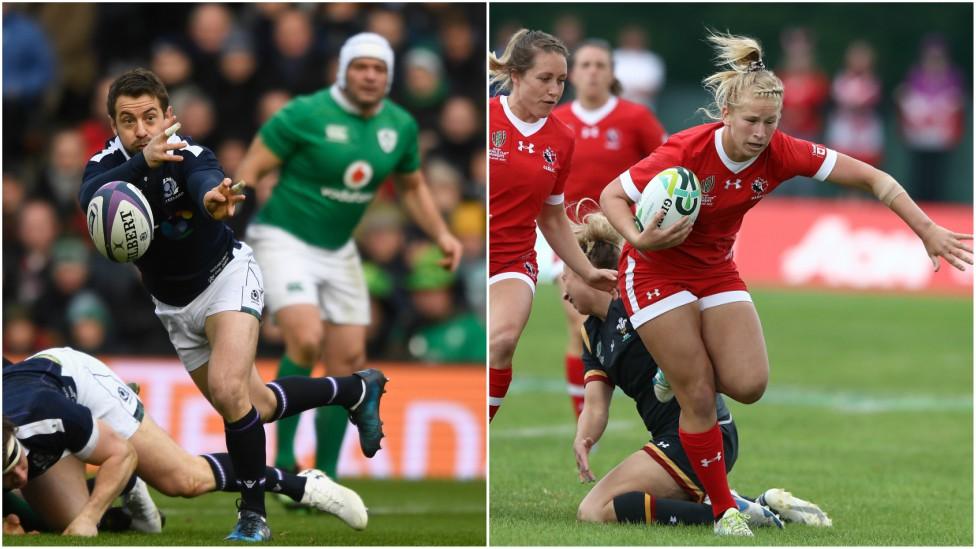 Greig Laidlaw (L) Elinor Snowsill (R)