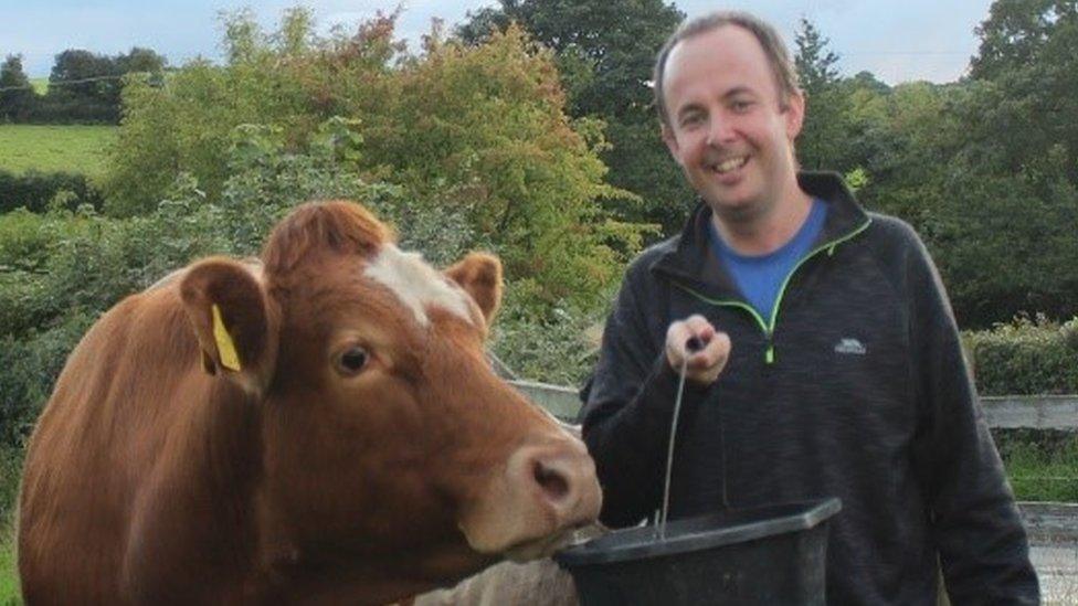 Jude McCann is a farmer as well as a chief executive of the charity