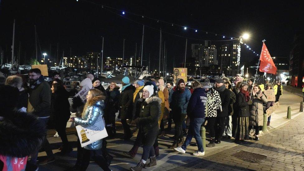 Reclaim the night march in Ipswich