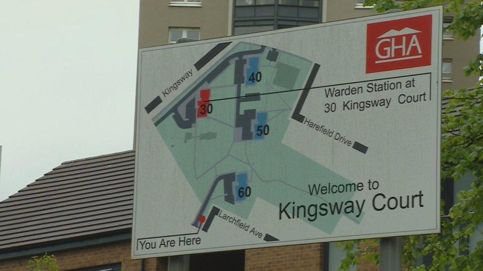 Kingsway Court sign