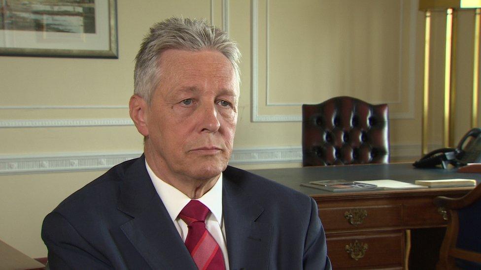 DUP leader Peter Robinson