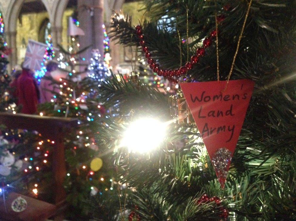 Christmas tree at St Mary's Church, Melton Mowbray