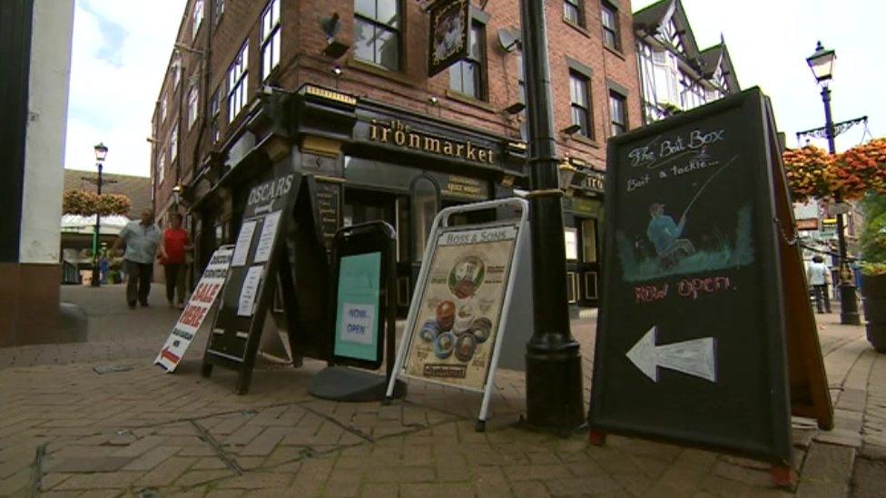 High Street in Newcastle-under-Lyme