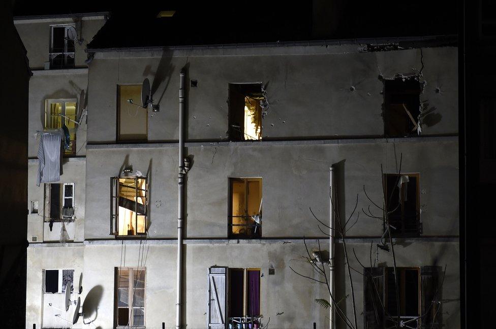 Saint-Denis - scene of police raid