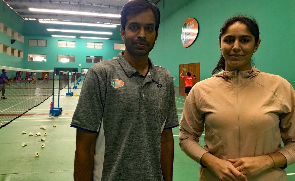 Manasi Joshi with Gopichand