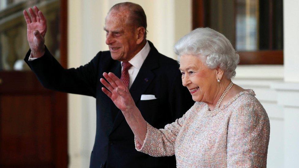 Prince Philip and the Queen