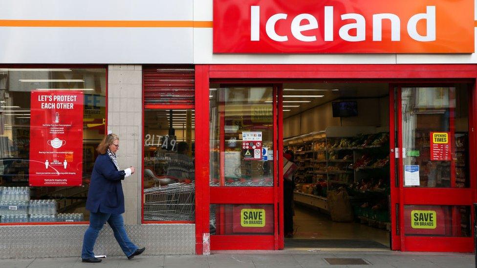 Iceland shop front