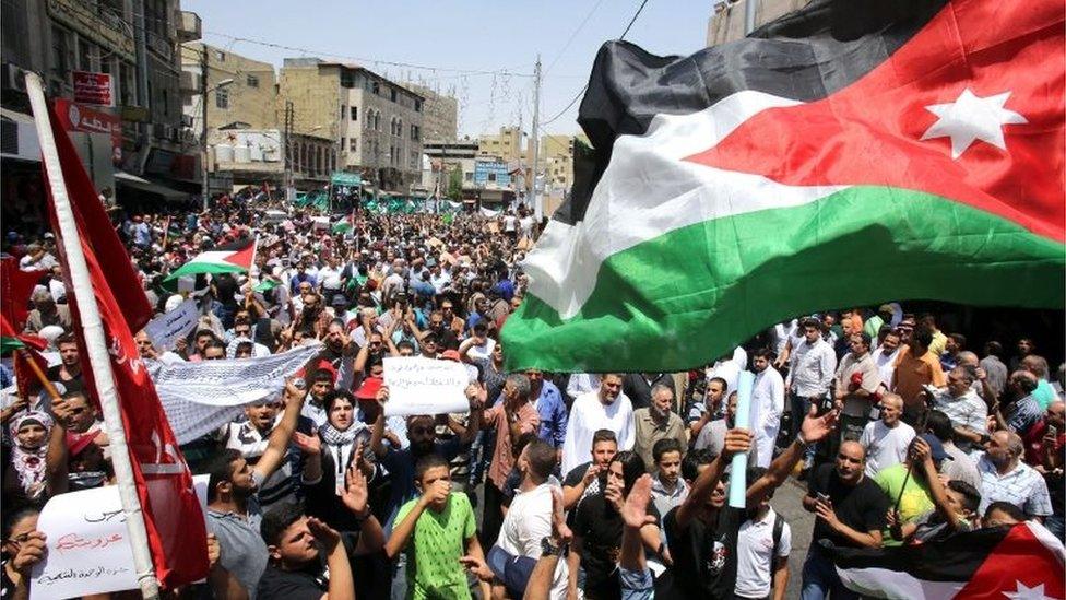 Anti-Israel protests in Amman (21/07/17)