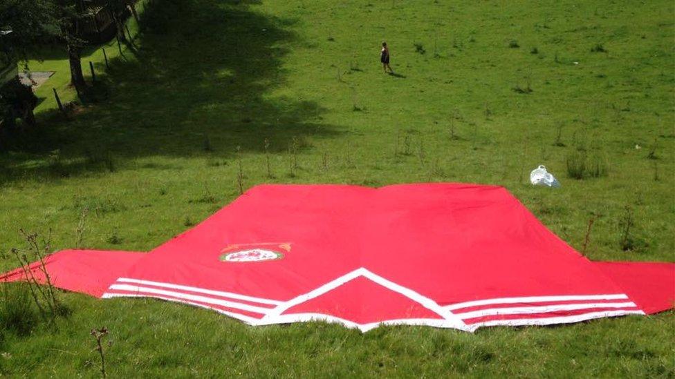 Giant Wales football shirt