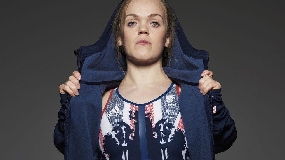 Swimmer Ellie Simmons in her kit