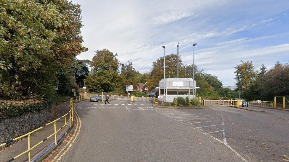 Carrow Works site entrance, Norwich