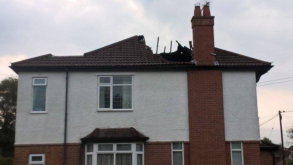 Lightning hit house in Christchurch