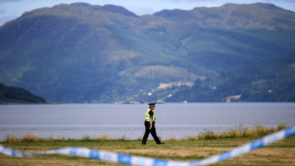 Police officer on Bute