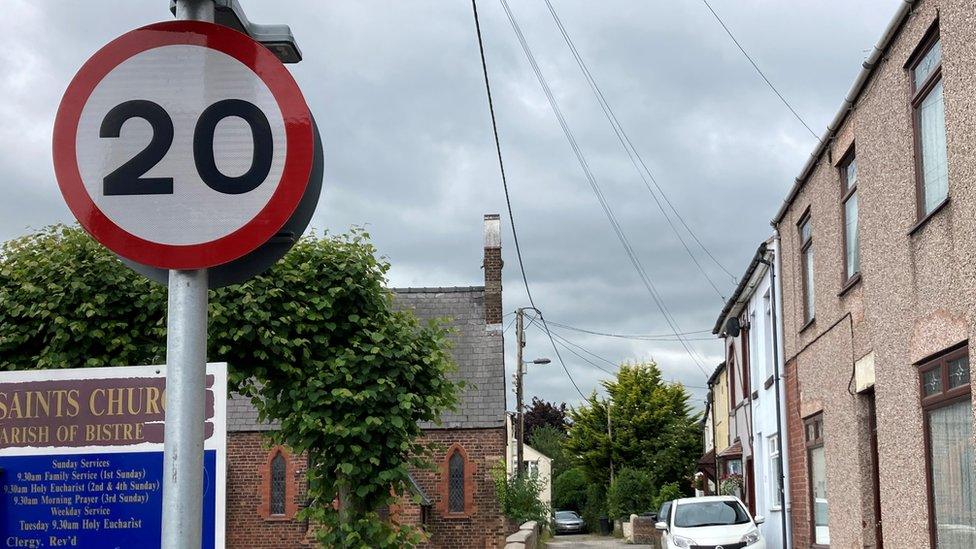 A 20mph sign