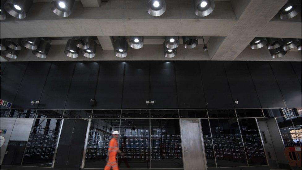 The ticket hall for the new Elizabeth Line at Tottenham Court Road station