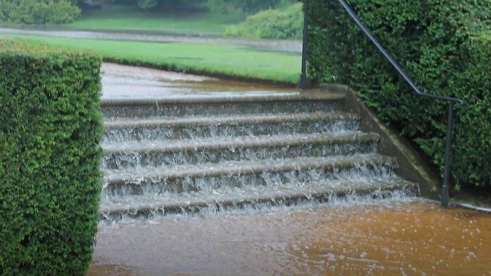 Flooding at Lyme Park