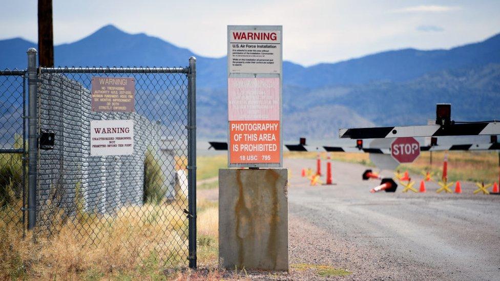 Warning signs at Area 51