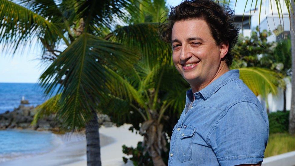 Director Benh Zeitlin in Antigua