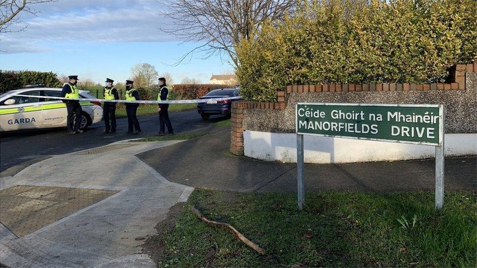 The Garda Armed Support Unit was called to the scene earlier