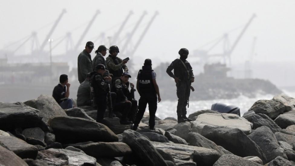 Members of Venezuela's special forces after the failed mission at Macuto