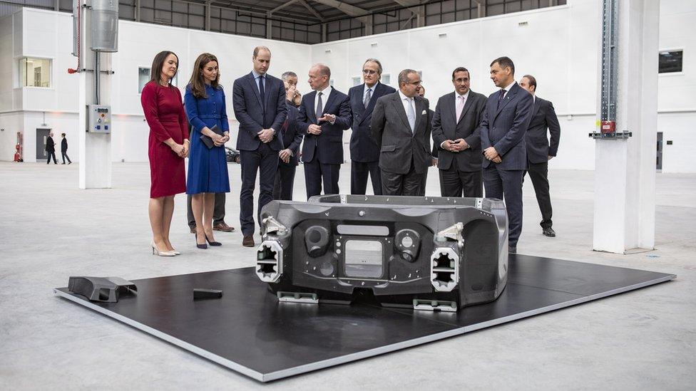 Duke and Duchess of Cambridge tour McLaren Centre in Rotherham