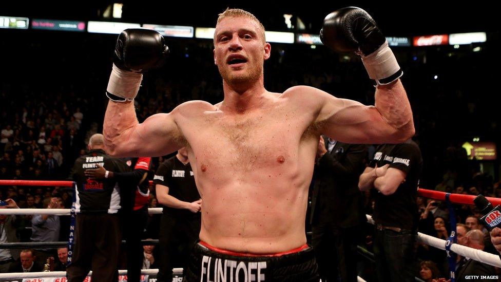 Andrew 'Freddie' Flintoff as boxer