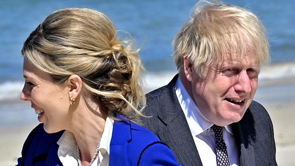 Boris and Carrie Johnson