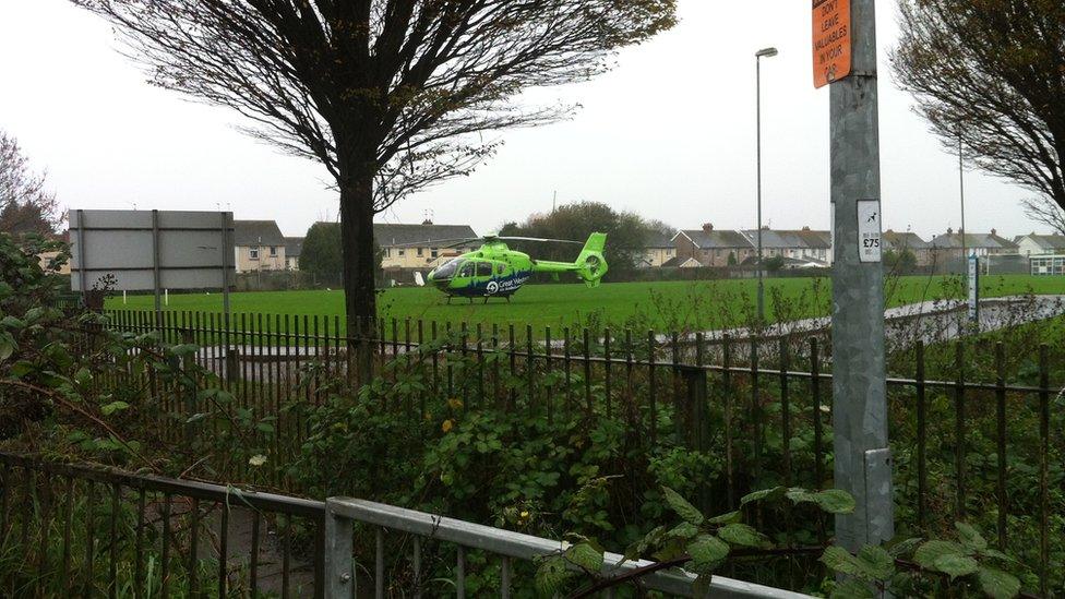 Great Western Air Ambulance arrives