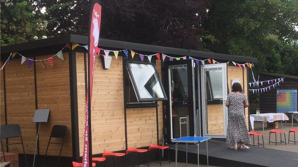 The opening of a music centre at a Framlingham school