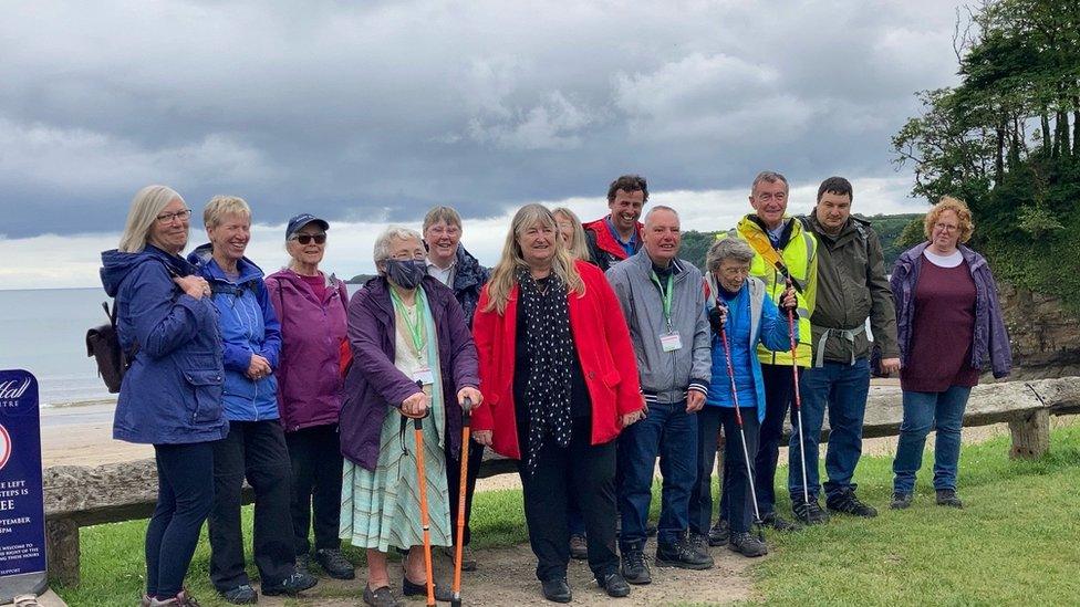 West Wales Walking for Wellbeing group with Julie James MS