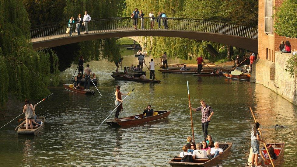 Punting in Cambridge