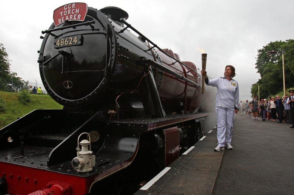 The Great Central Railway was part of the 70-day Olympic Flame Torch Relay, in 2012, where 8,000 torchbearers were involved