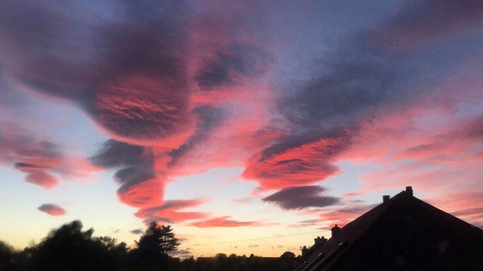 Evening sky seen from Nairn