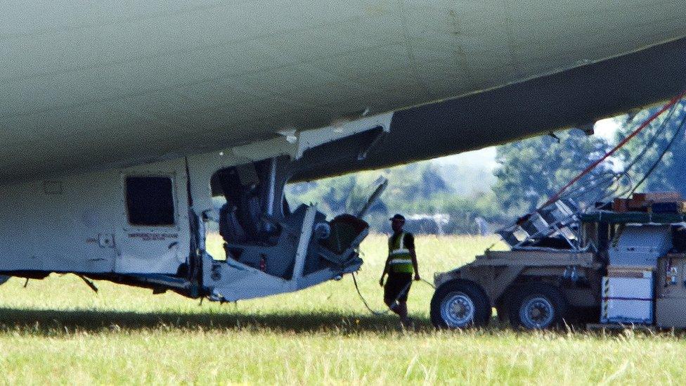 Airlander cockpit damage