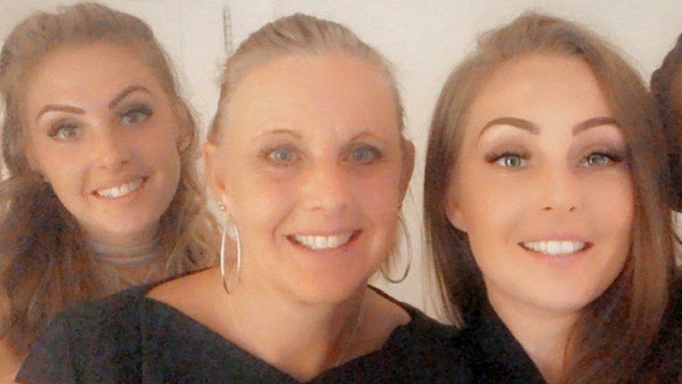 Zara Rose, Josie Ball and their mother Esther Ball