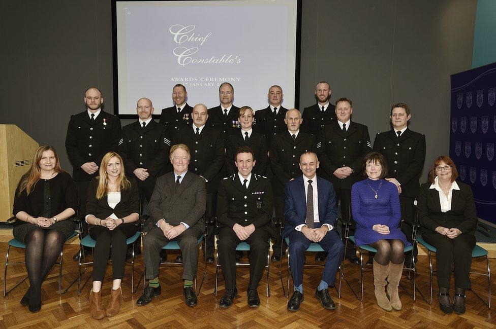 Commended police officers