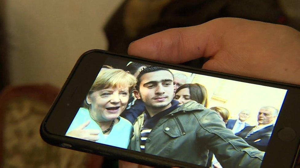 Anas Modamani's selfie with Chancellor Angela Merkel