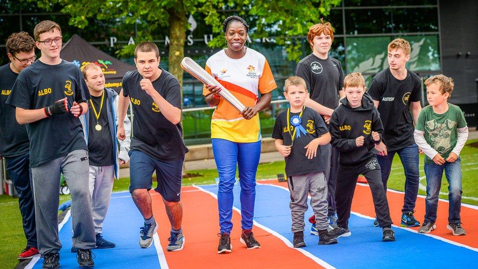 Commonwealth baton in Liverpool