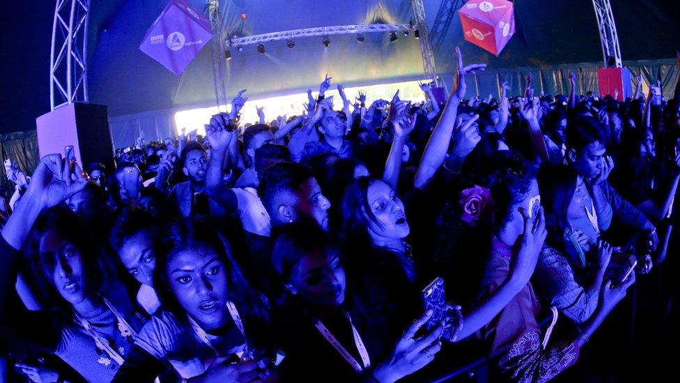 A crowd at the BBC Asian Network Festival