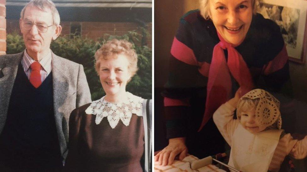 Wendy Lees with her husband and granddaughter