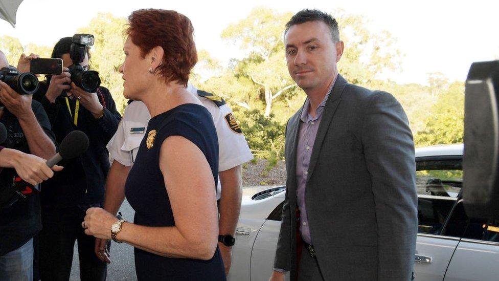 Pauline Hanson and James Ashby