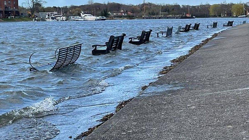 Flooded park