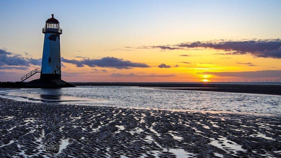 Point of Ayr lighthouse at Talacre, Flintshire, shot by Gareth Davies