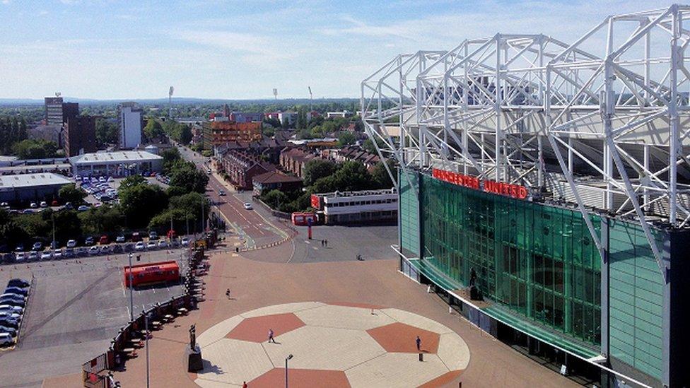 Old Trafford aerial shot