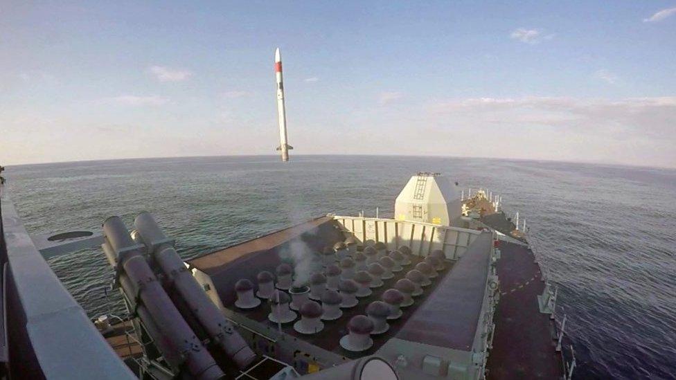 Test firing of a Sea Ceptor missile