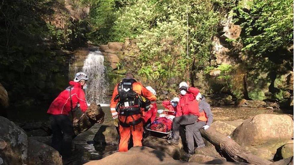 Rescue operation at Thomason Foss