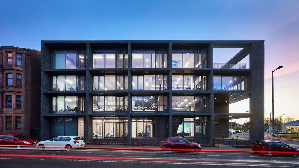 Tollcross Housing Association Offices, Glasgow - contract value £2.92m (Elder and Cannon Architects for Tollcross Housing Association)