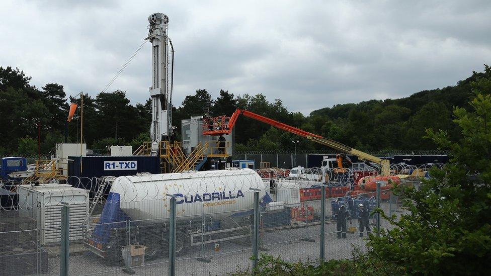 Fracking site