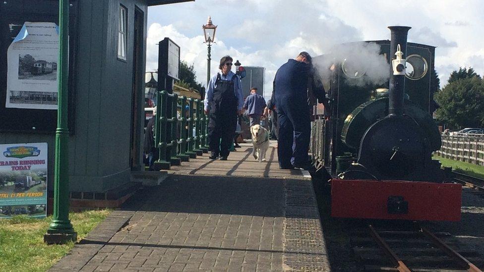 Jurassic locomotive at Skegness Water Leisure Park