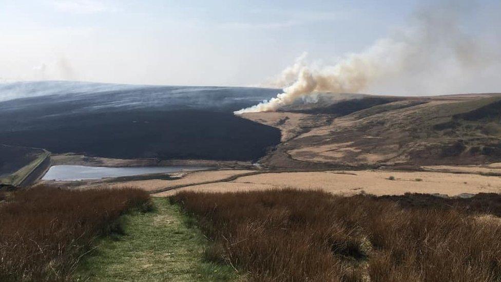 Marsden Moor fire